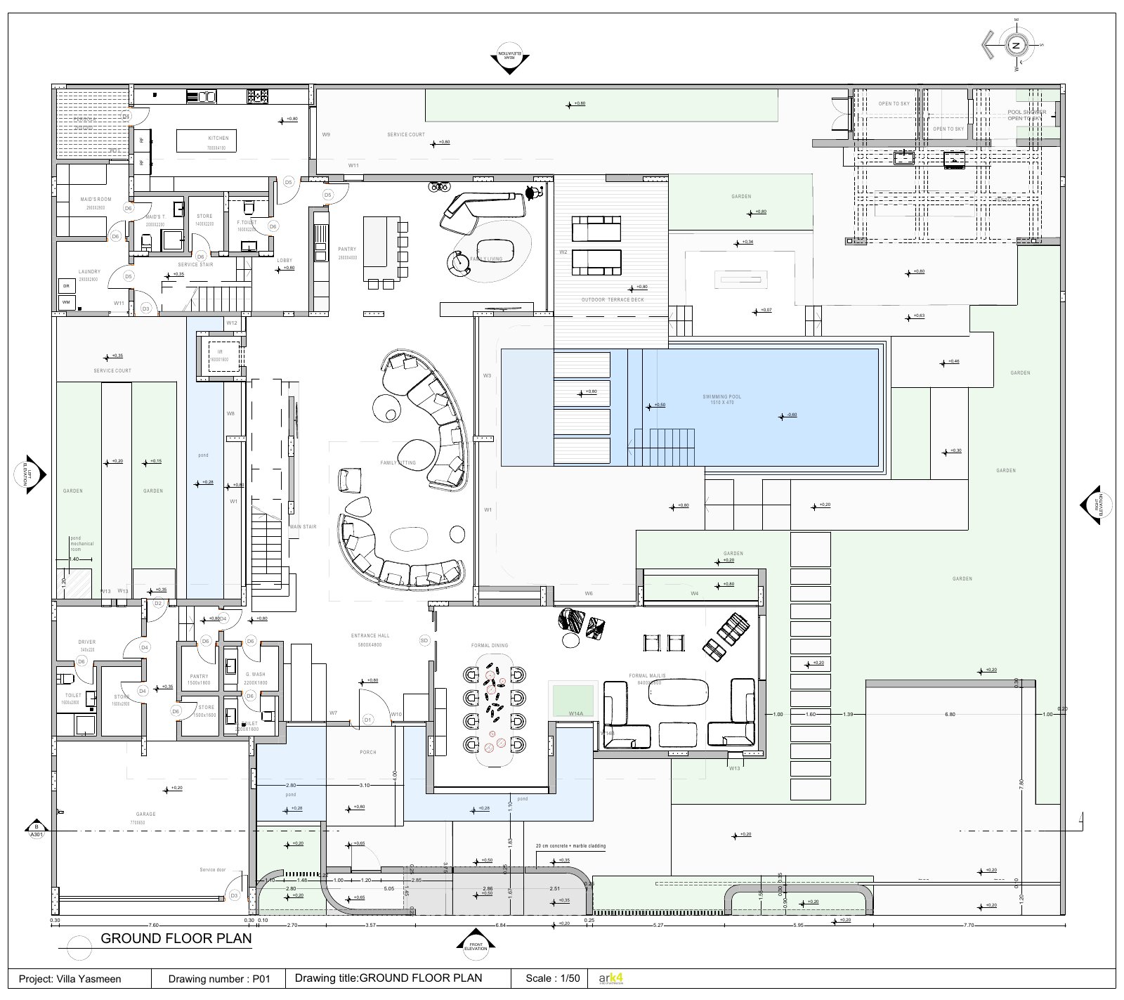 Villa Yasmeen ground floor plan preview